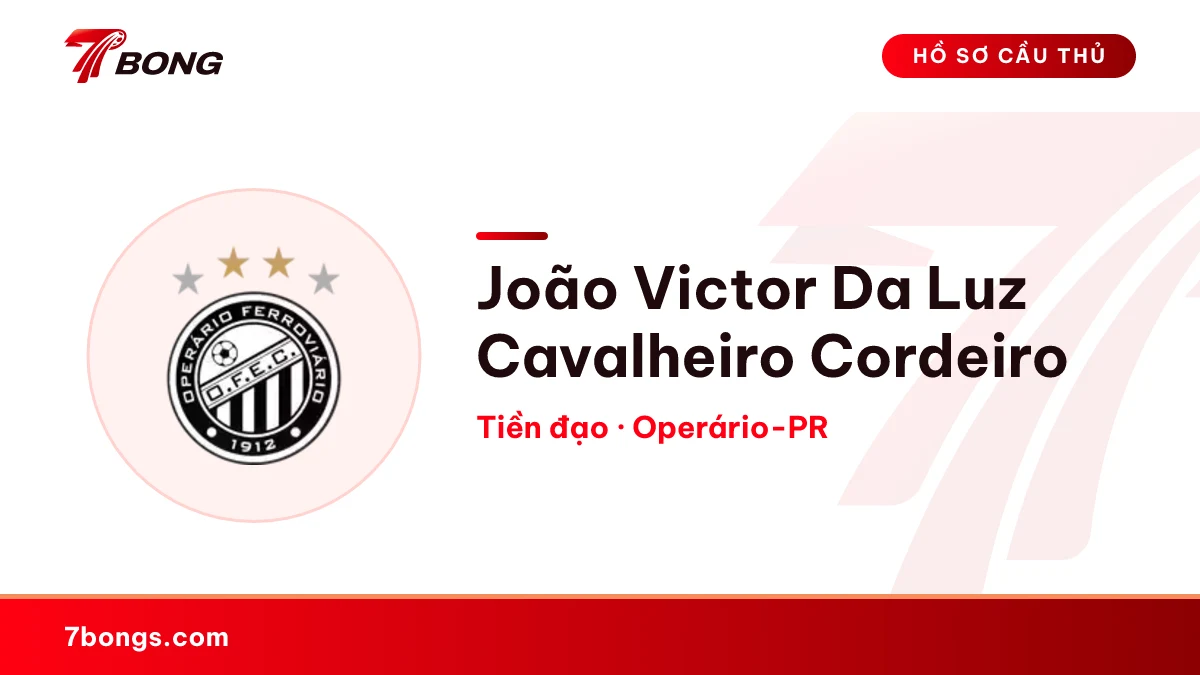 João Victor Da Luz Cavalheiro Cordeiro — Operário-PR