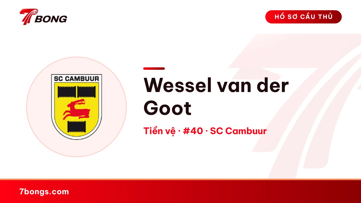 Wessel van der Goot — SC Cambuur