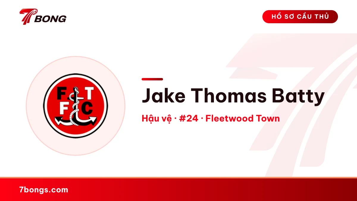Jake Thomas Batty — Fleetwood Town