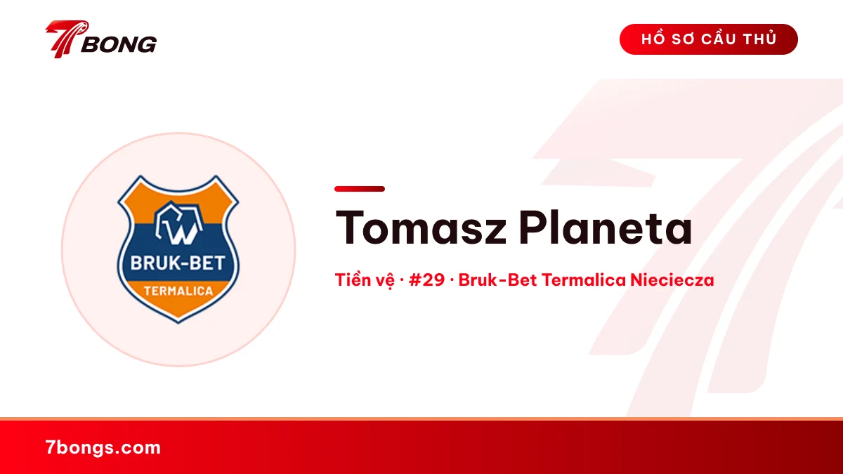 Tomasz Planeta — Bruk-Bet Termalica Nieciecza