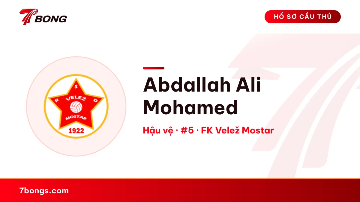 Abdallah Ali Mohamed — FK Velež Mostar