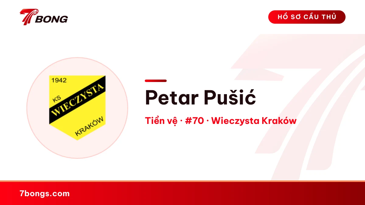 Petar Pušić — Wieczysta Kraków