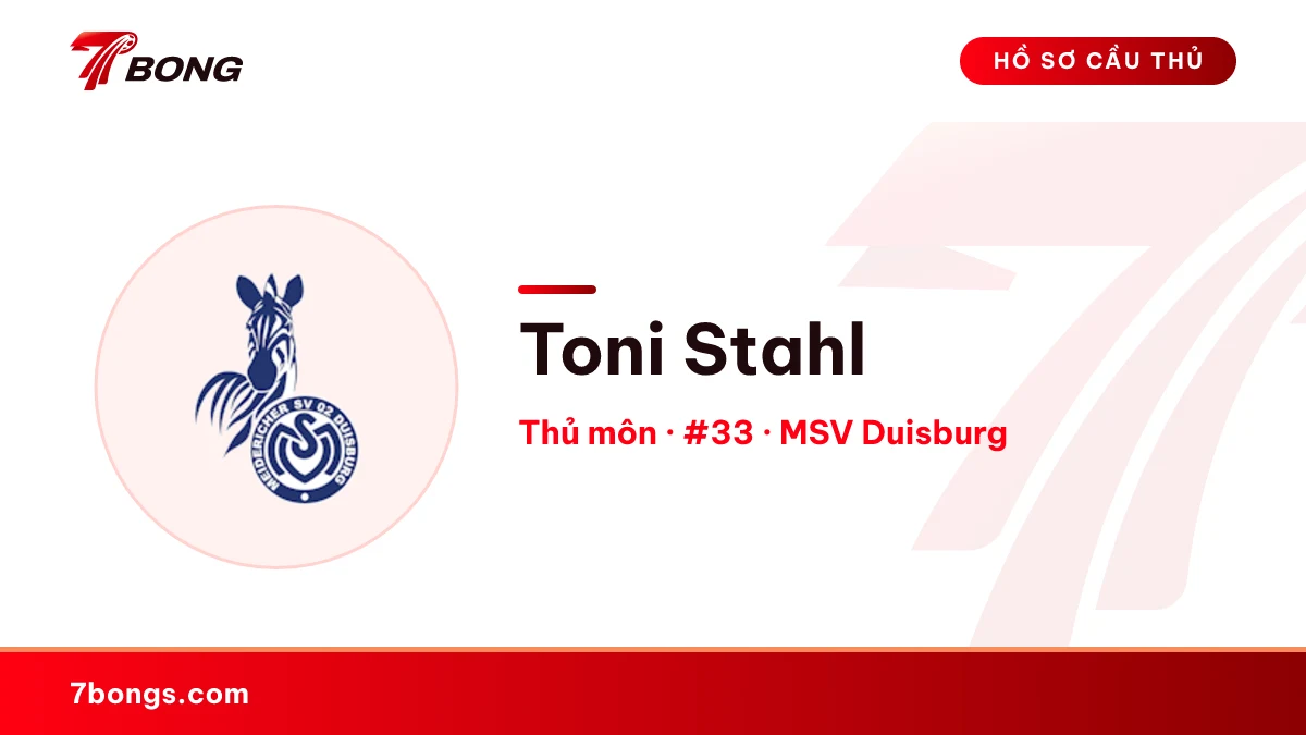 Toni Stahl — MSV Duisburg