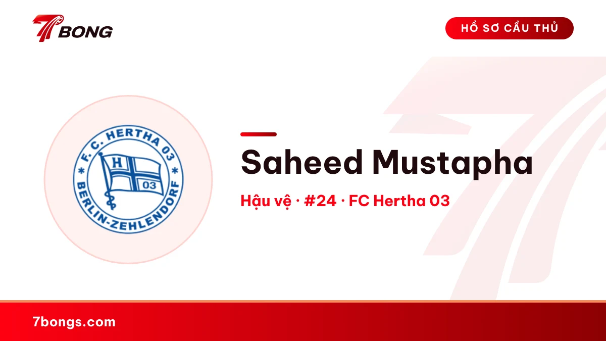 Saheed Mustapha — FC Hertha 03