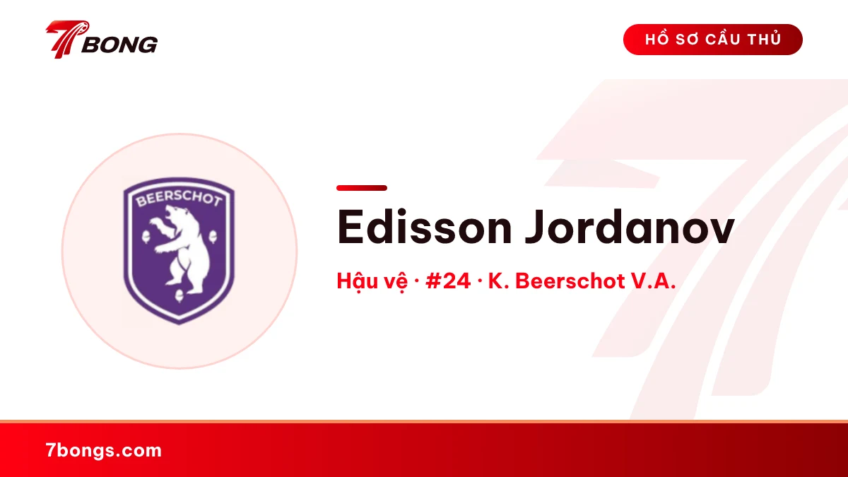 Edisson Jordanov — K. Beerschot V.A.