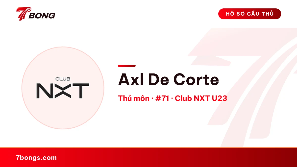 Axl De Corte — Club NXT U23