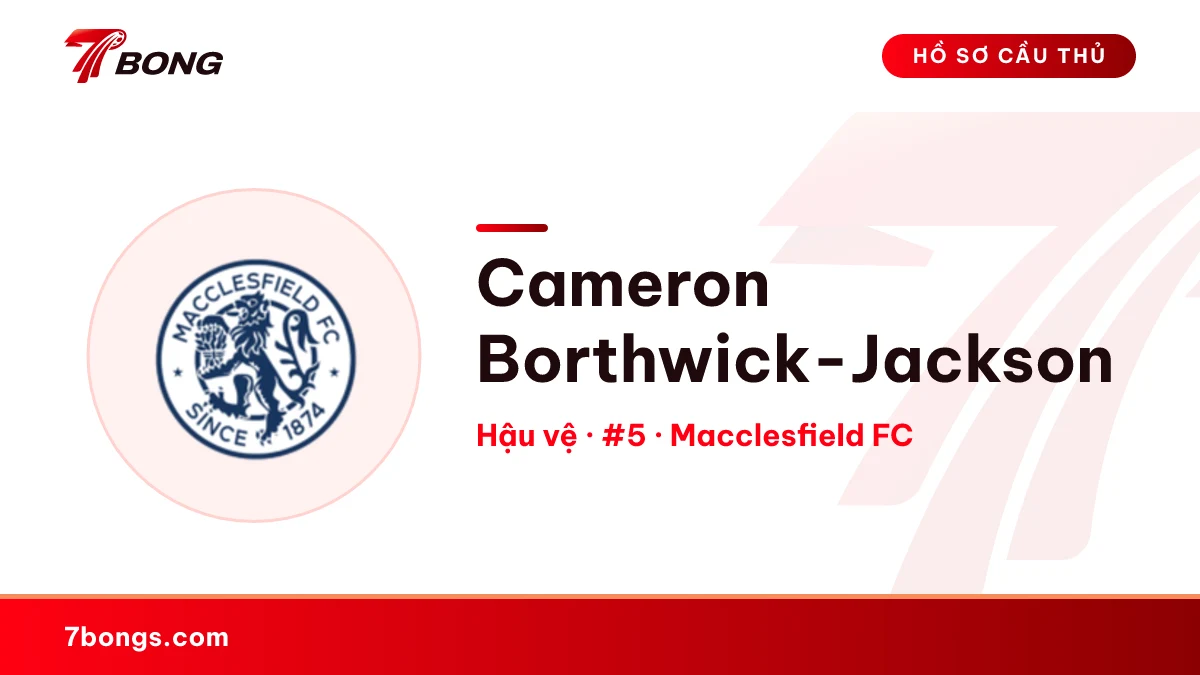 Cameron Borthwick-Jackson — Macclesfield FC