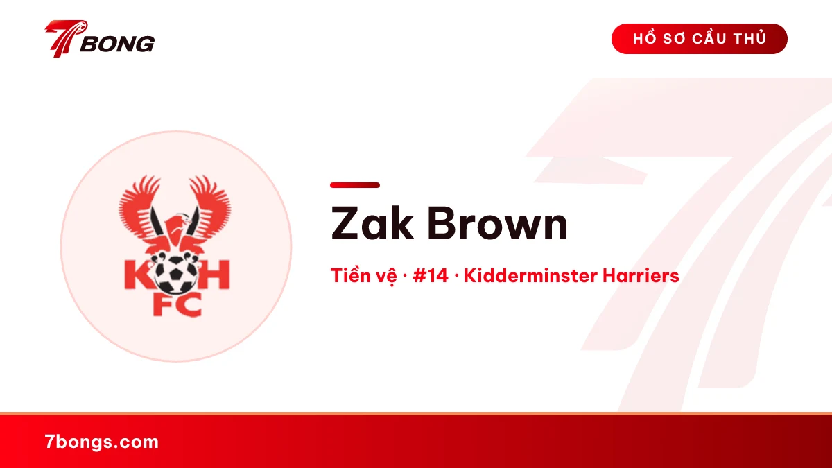 Zak Brown — Kidderminster Harriers