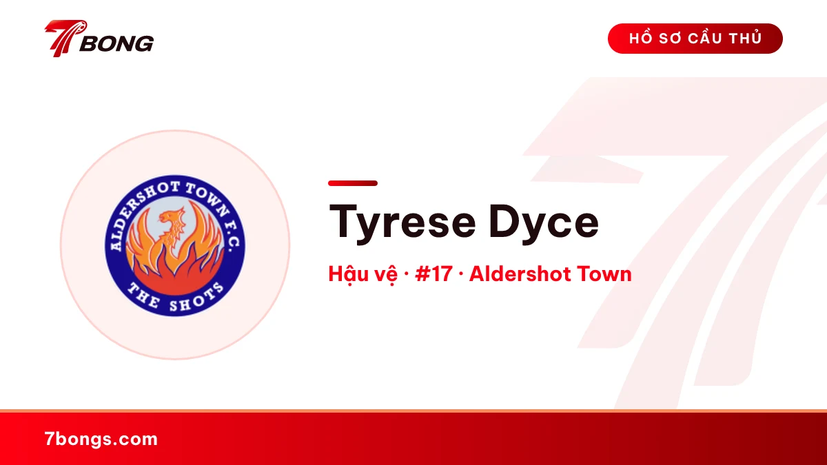 Tyrese Dyce — Aldershot Town