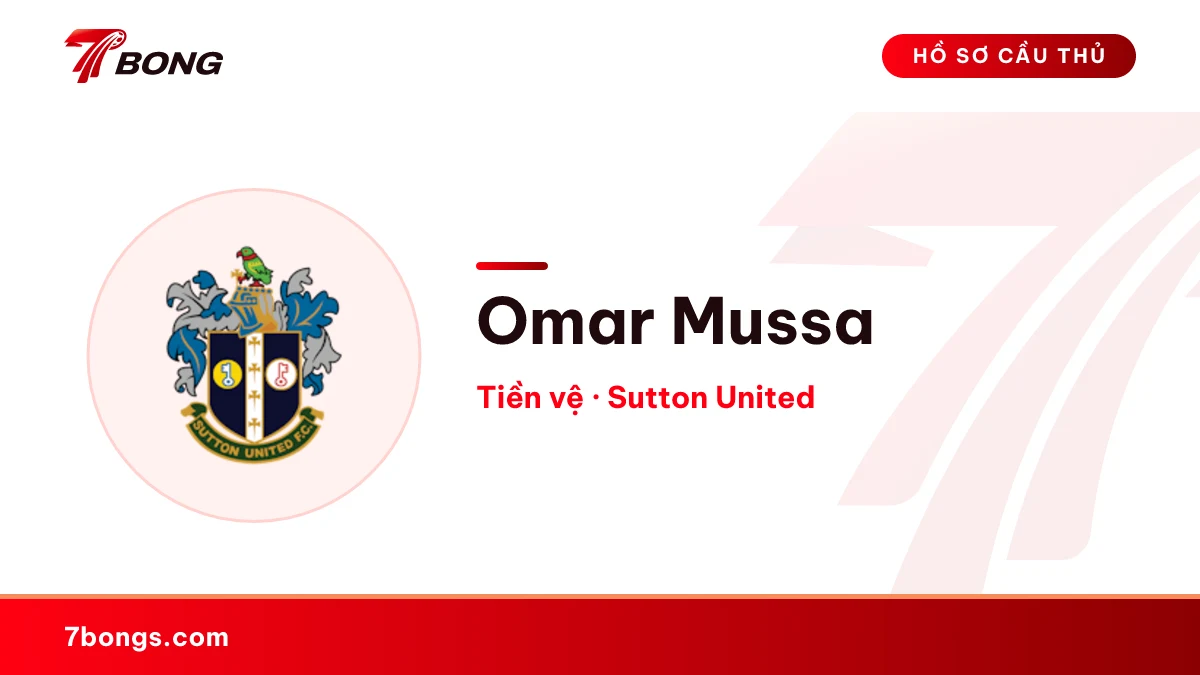 Omar Mussa — Sutton United
