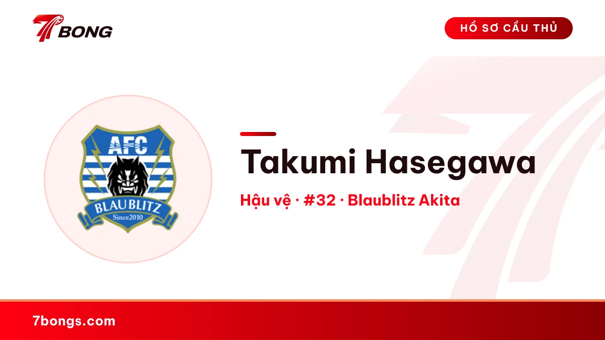 Takumi Hasegawa — Blaublitz Akita