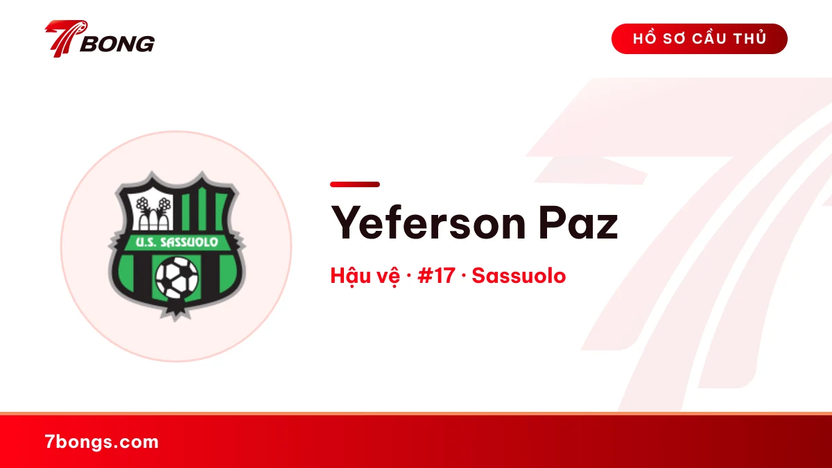 Yeferson Paz — Sassuolo