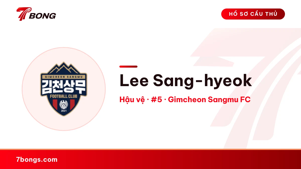 Lee Sang-hyeok — Gimcheon Sangmu FC