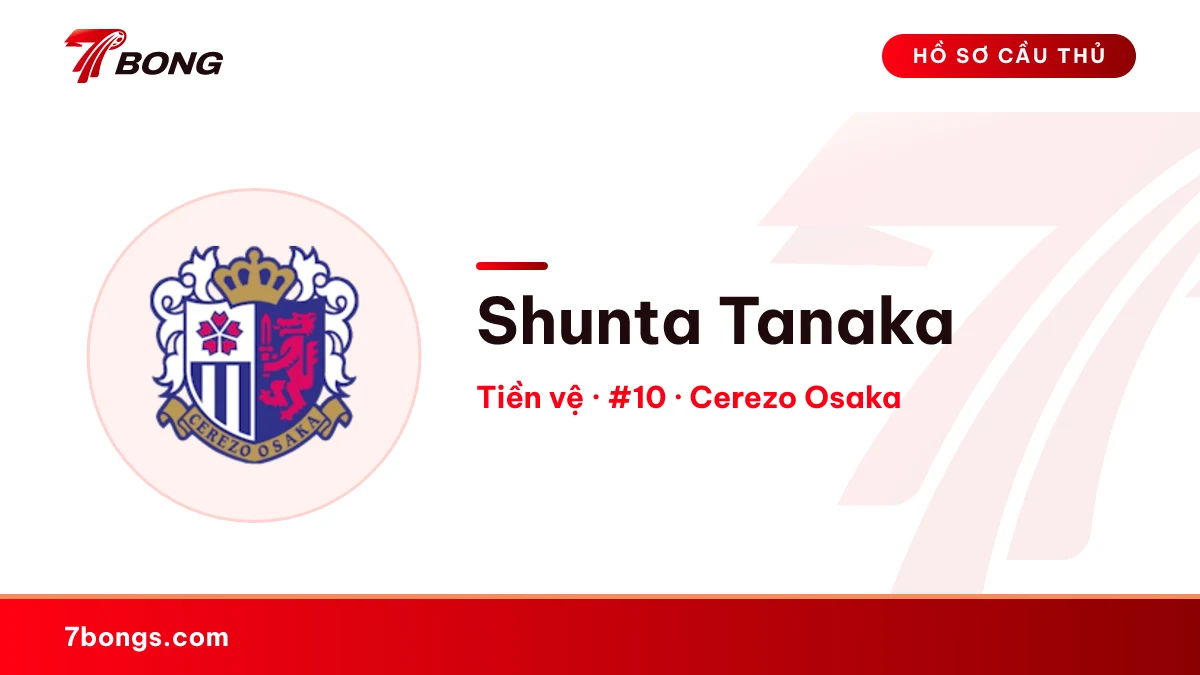 Shunta Tanaka — Cerezo Osaka