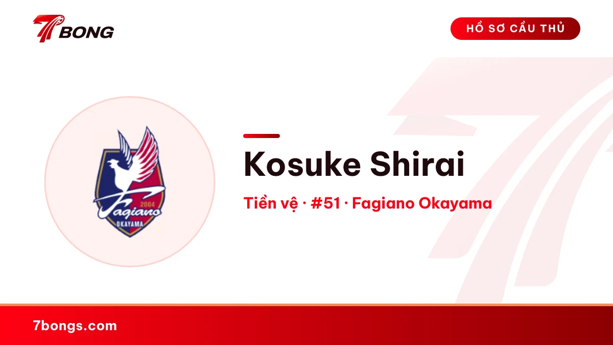Kosuke Shirai — Fagiano Okayama