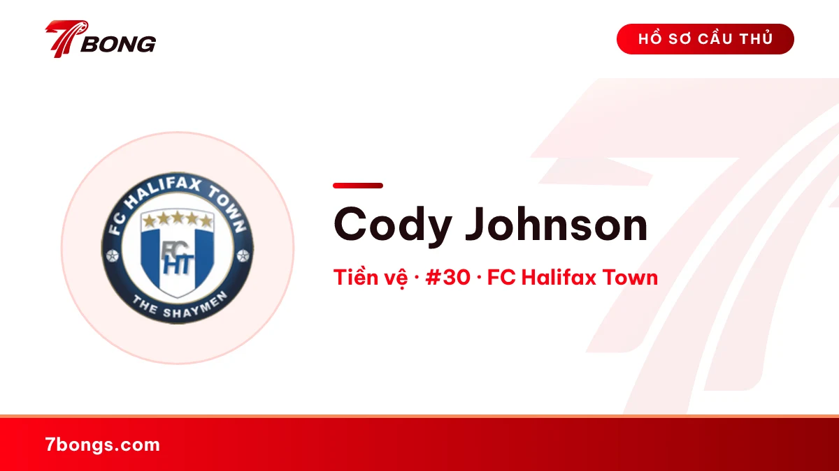 Cody Johnson — FC Halifax Town