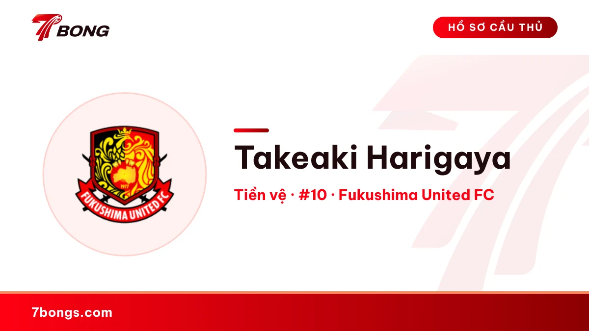 Takeaki Harigaya — Fukushima United FC