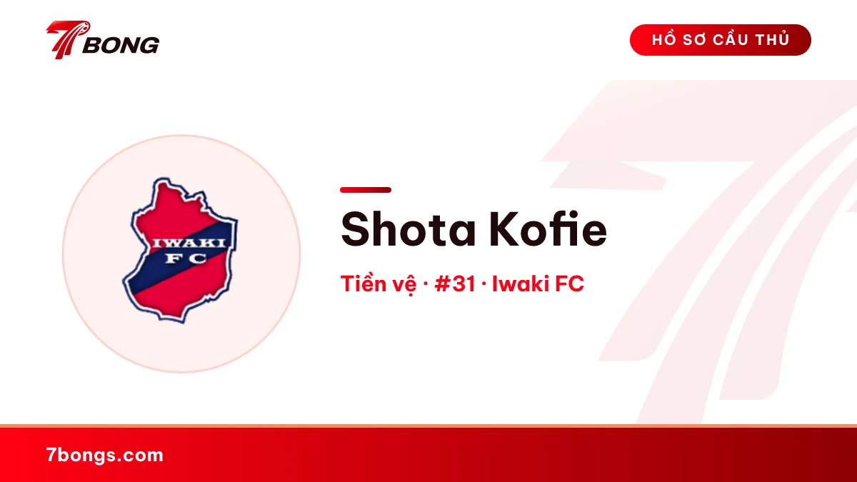 Shota Kofie — Iwaki FC