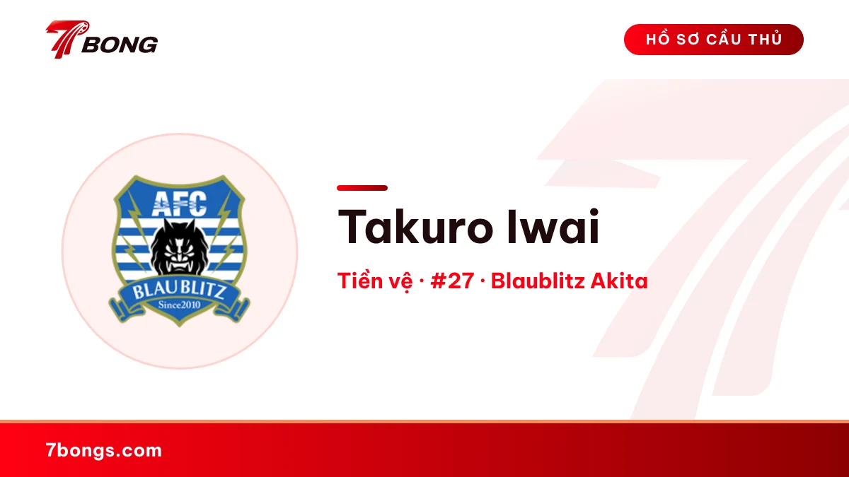 Takuro Iwai — Blaublitz Akita