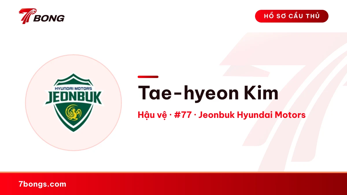 Tae-hyeon Kim — Jeonbuk Hyundai Motors