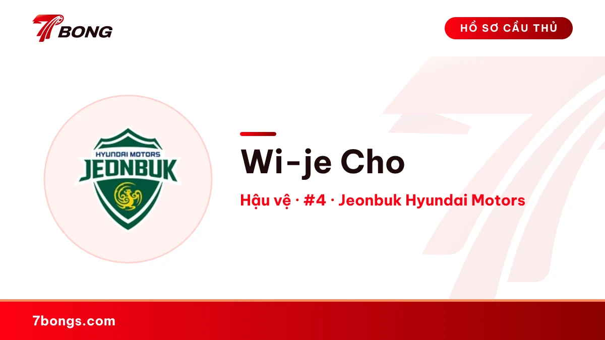 Wi-je Cho — Jeonbuk Hyundai Motors