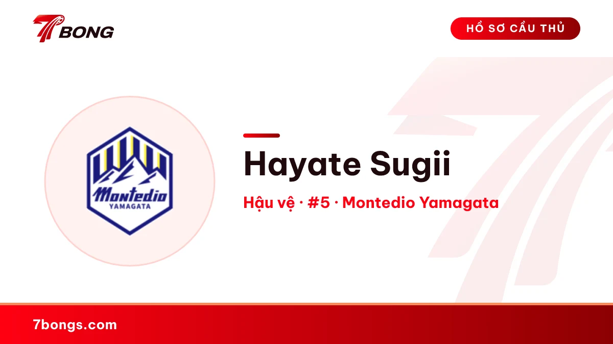 Hayate Sugii — Montedio Yamagata