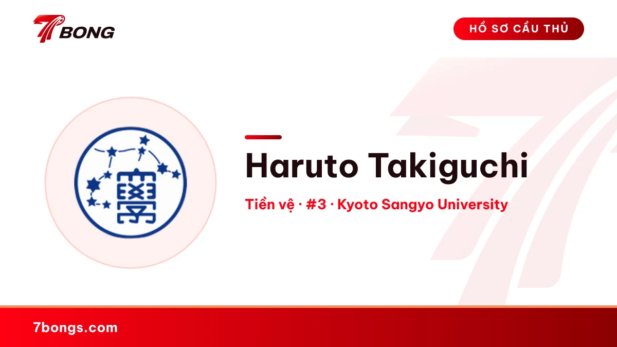 Haruto Takiguchi — Kyoto Sangyo University
