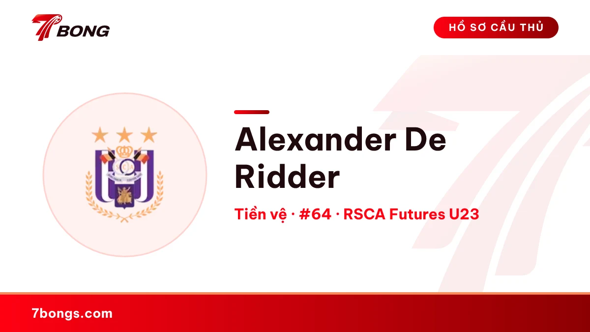 Alexander De Ridder — RSCA Futures U23