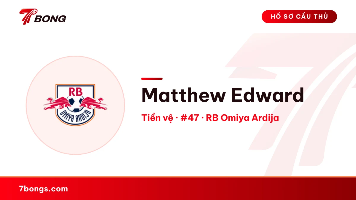 Matthew Edward — RB Omiya Ardija