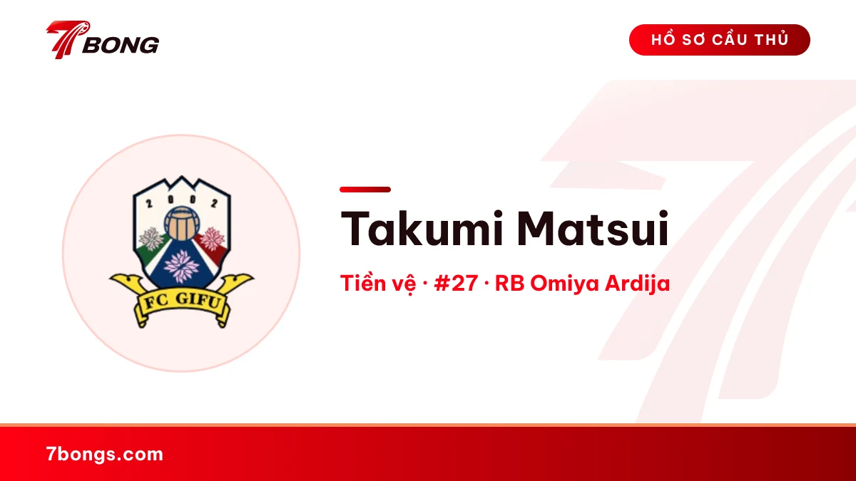 Takumi Matsui — RB Omiya Ardija