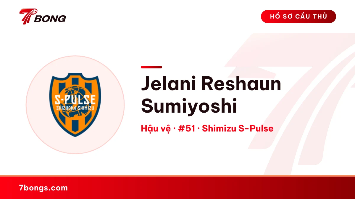 Jelani Reshaun Sumiyoshi — Shimizu S-Pulse