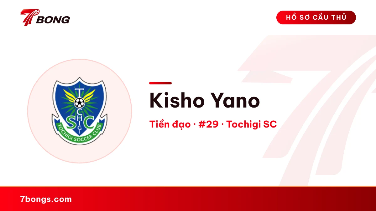 Kisho Yano — Tochigi SC