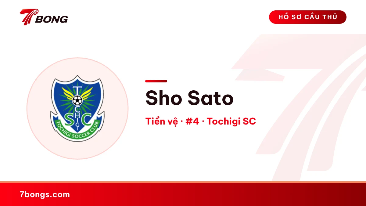 Sho Sato — Tochigi SC