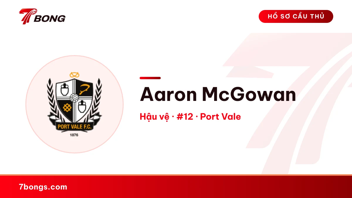 Aaron McGowan — Port Vale