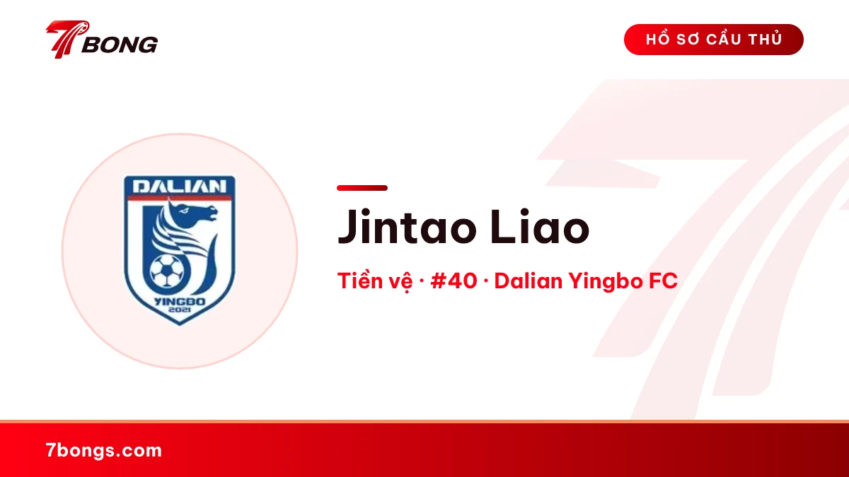 Jintao Liao — Dalian Yingbo FC