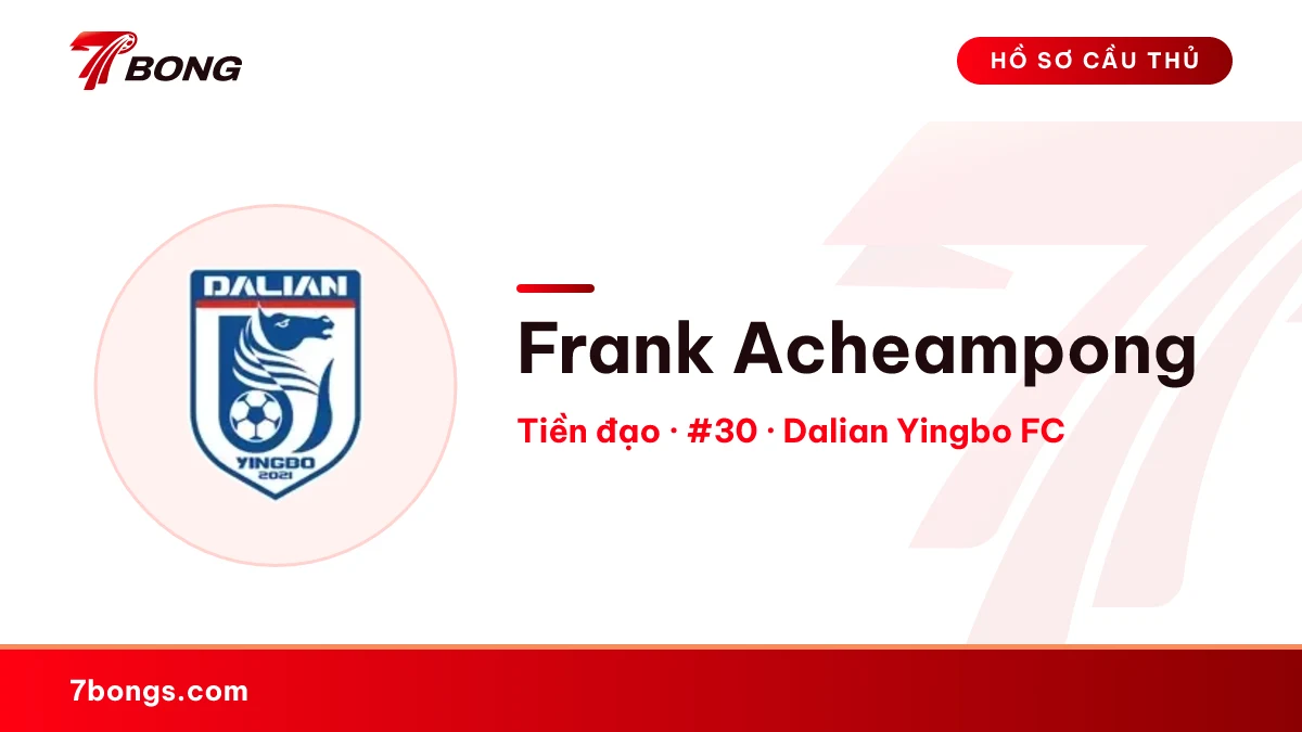 Frank Acheampong — Dalian Yingbo FC