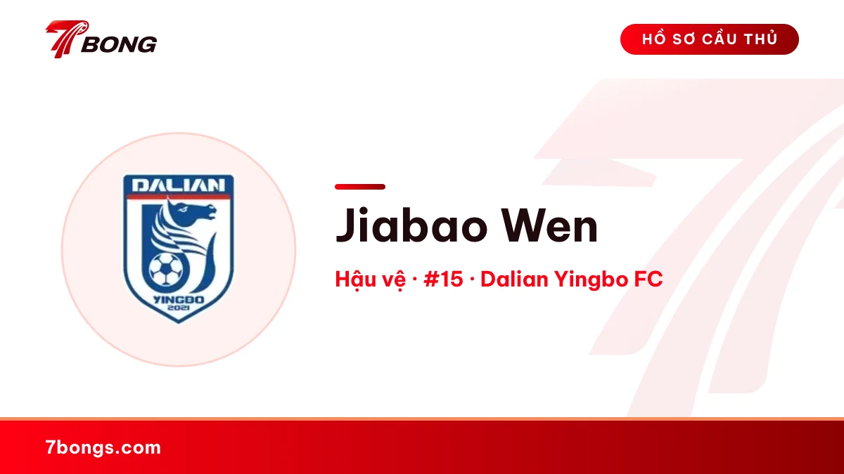 Jiabao Wen — Dalian Yingbo FC