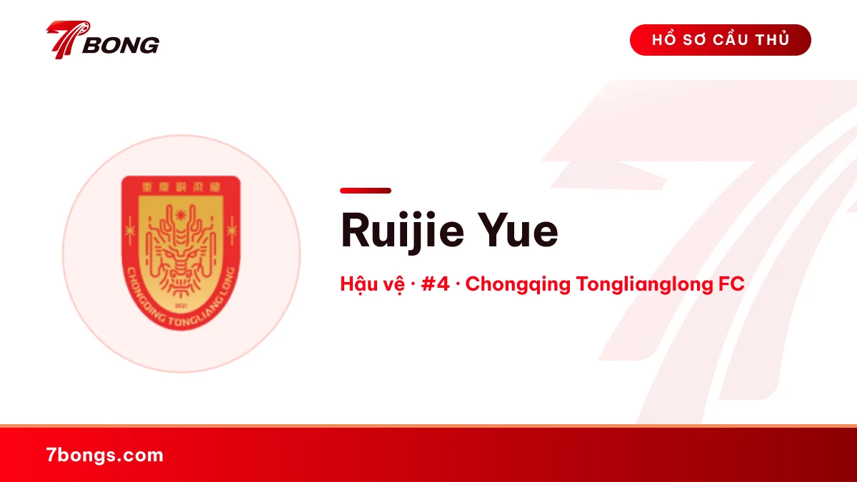 Ruijie Yue — Chongqing Tonglianglong FC
