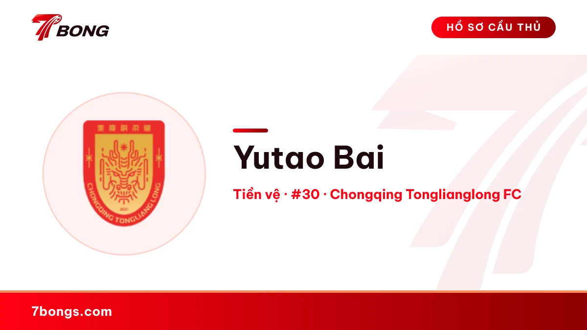 Yutao Bai — Chongqing Tonglianglong FC