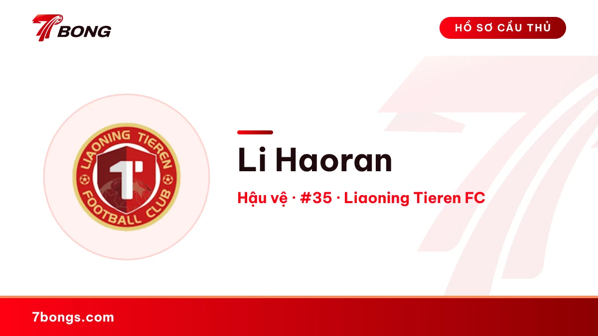 Li Haoran — Liaoning Tieren FC
