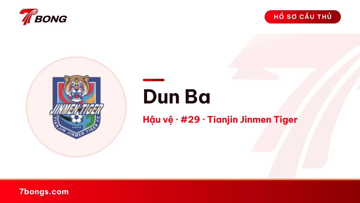 Dun Ba — Tianjin Jinmen Tiger