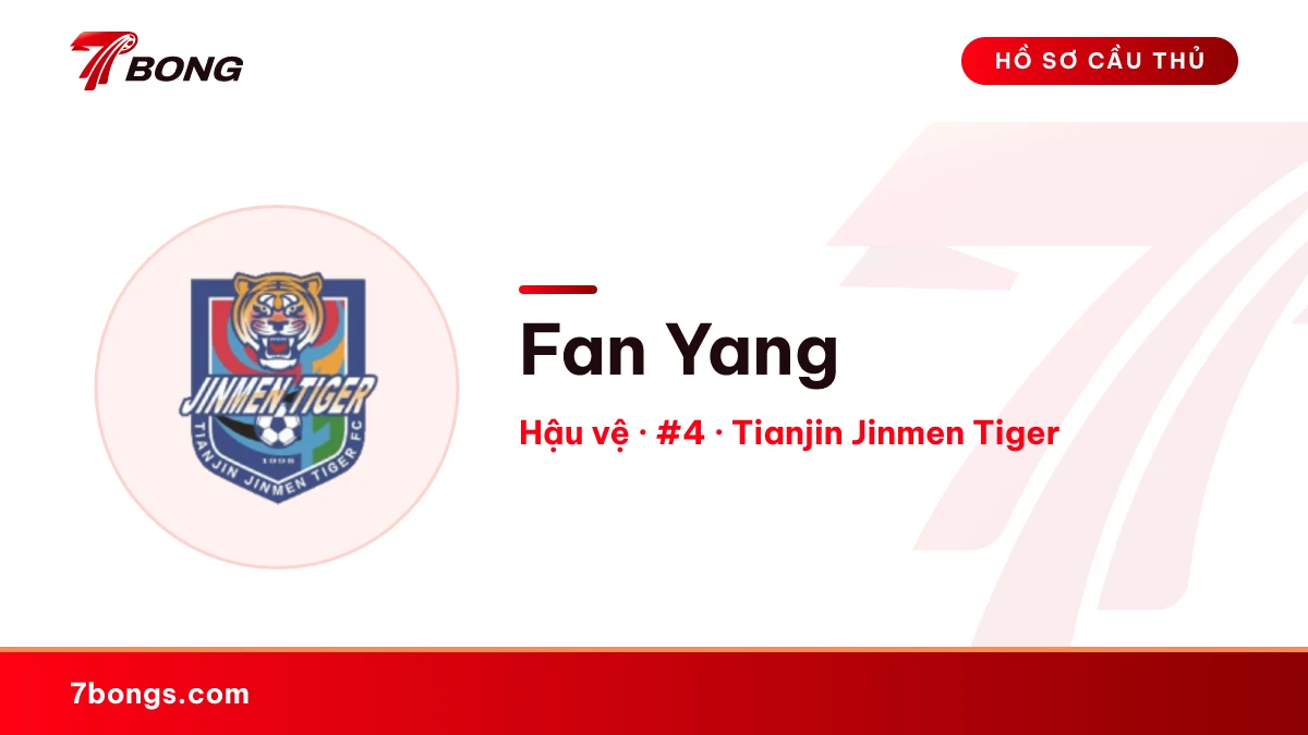 Fan Yang — Tianjin Jinmen Tiger