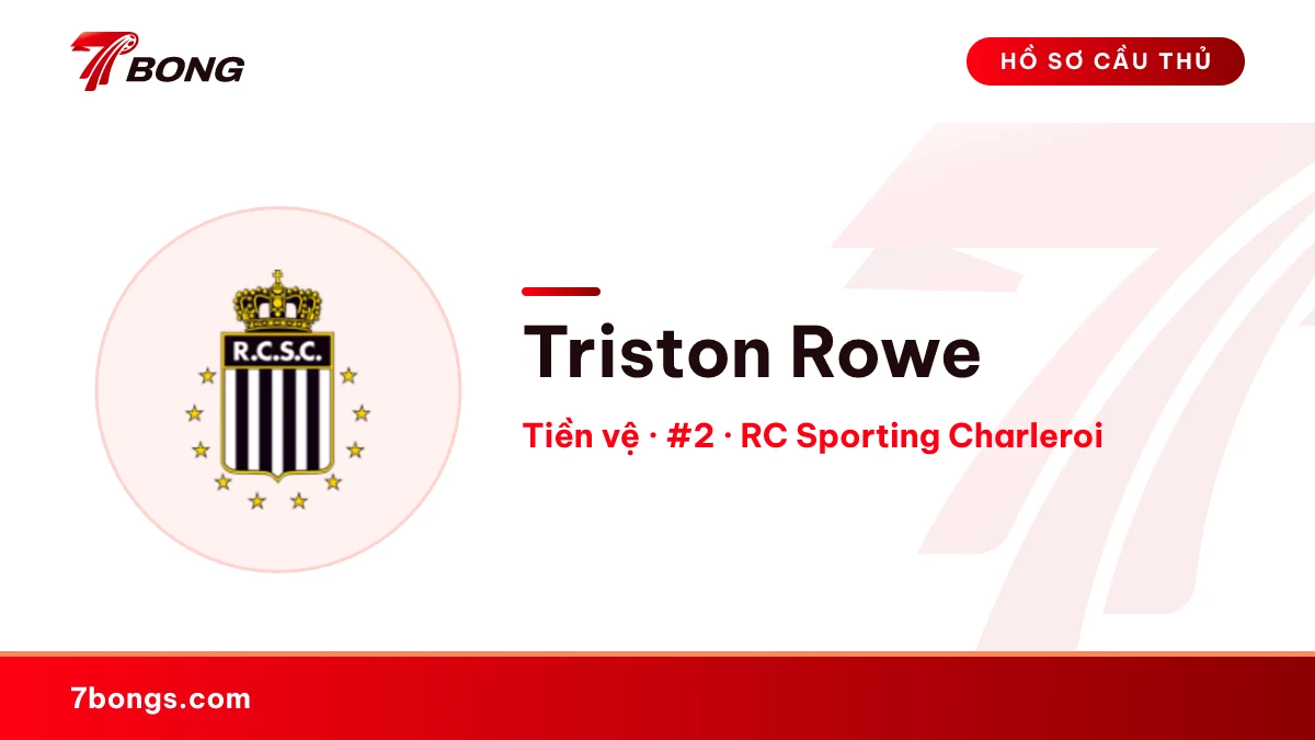 Triston Rowe — RC Sporting Charleroi