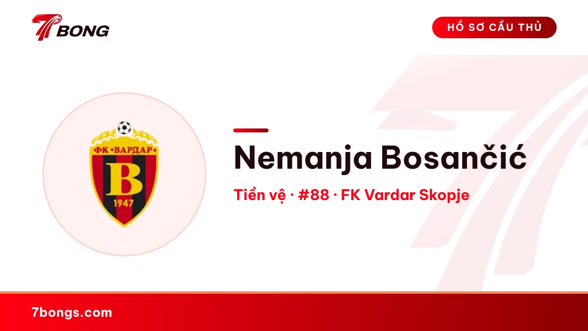Nemanja Bosančić — FK Vardar Skopje