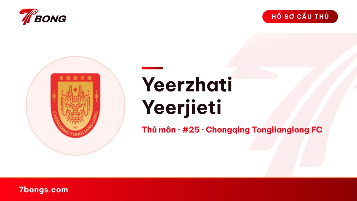 Yeerzhati Yeerjieti — Chongqing Tonglianglong FC