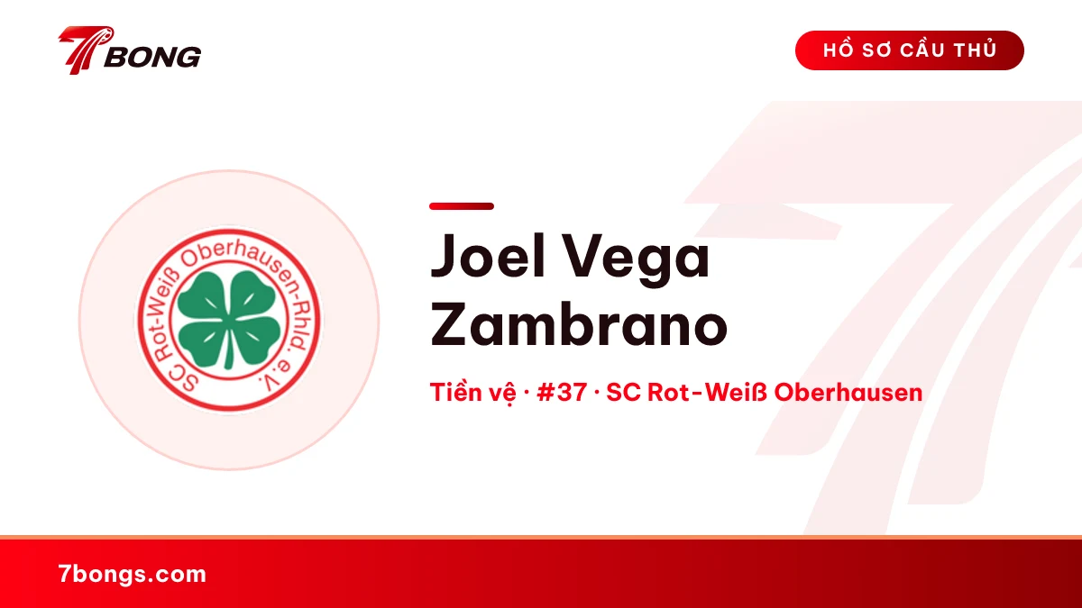 Joel Vega Zambrano — SC Rot-Weiß Oberhausen