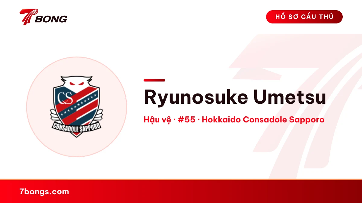 Ryunosuke Umetsu — Hokkaido Consadole Sapporo