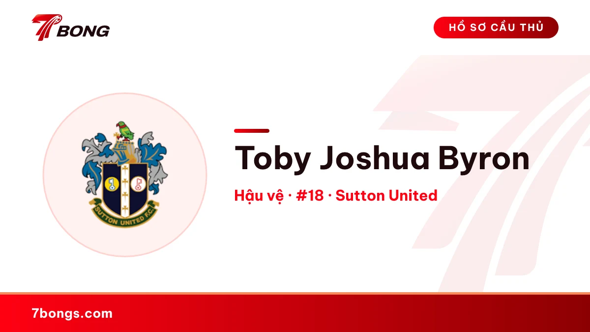 Toby Joshua Byron — Sutton United