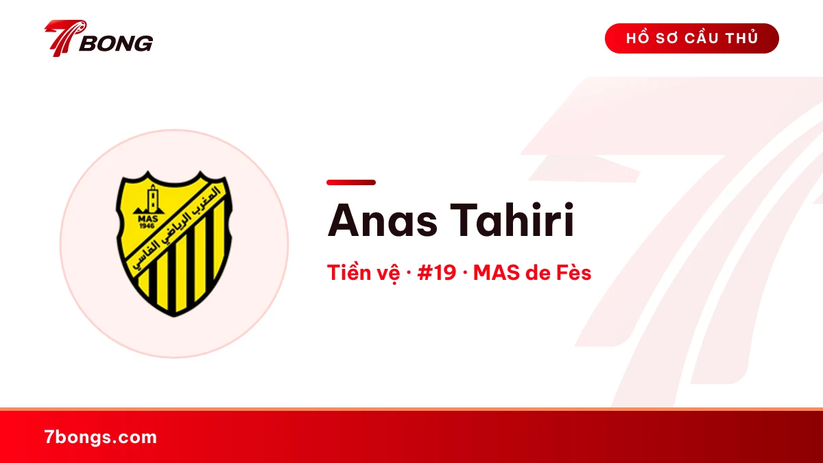 Anas Tahiri — MAS de Fès