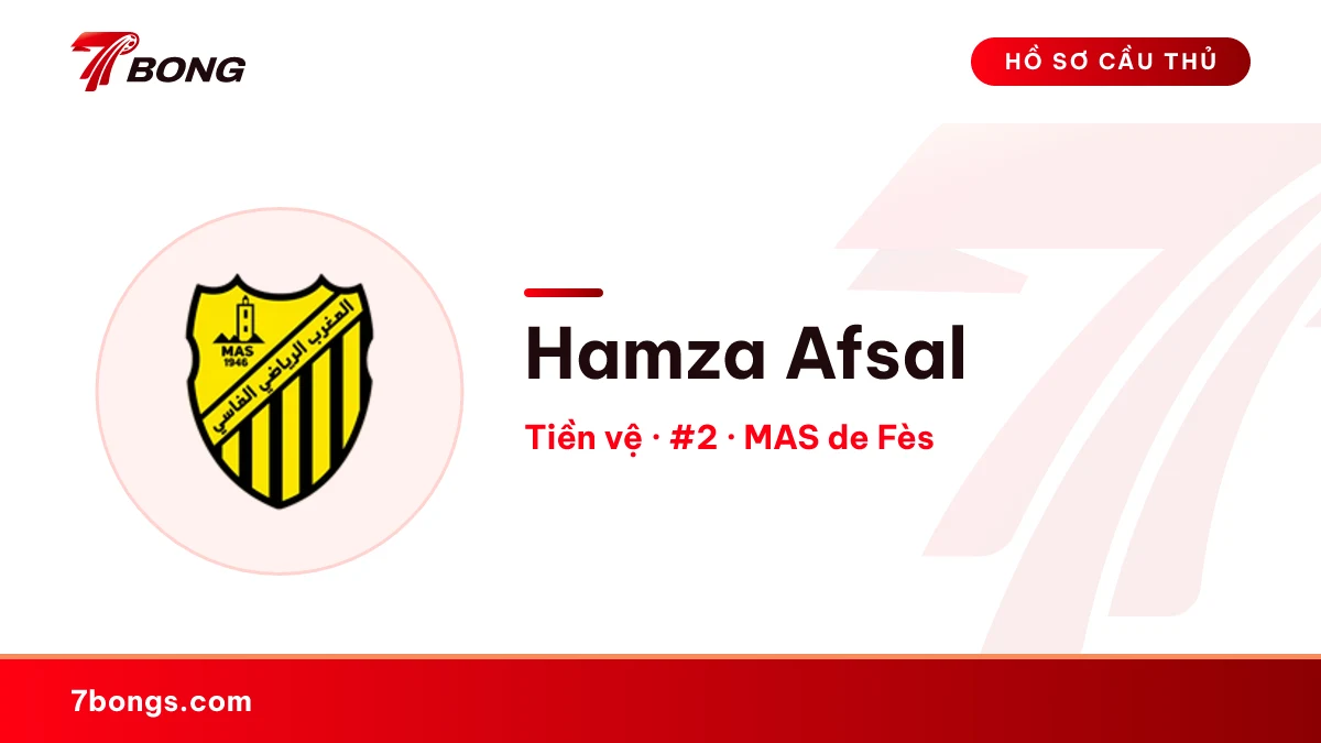 Hamza Afsal — MAS de Fès